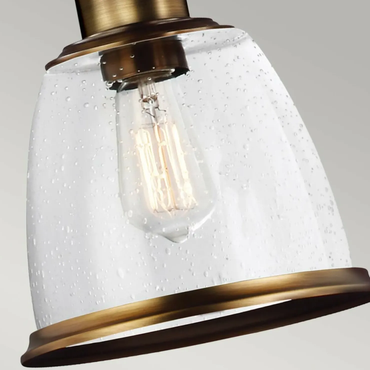 Lampa, kolor postarzanego mosiądzu FE-HOBSON-3P-AB z serii HOBSON*Sklep Kaja Best