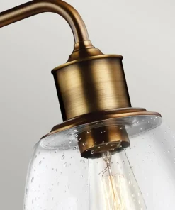Lampa, kolor postarzanego mosiądzu FE-HOBSON-3P-AB z serii HOBSON*Sklep Kaja Best