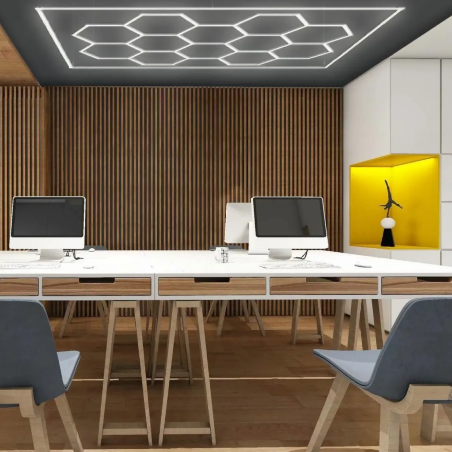 Lampa LED na sufit i ścianę LP-0109/2C 4K GEOMETRIC SYSTEM | Kaja*Sklep Kaja Sale