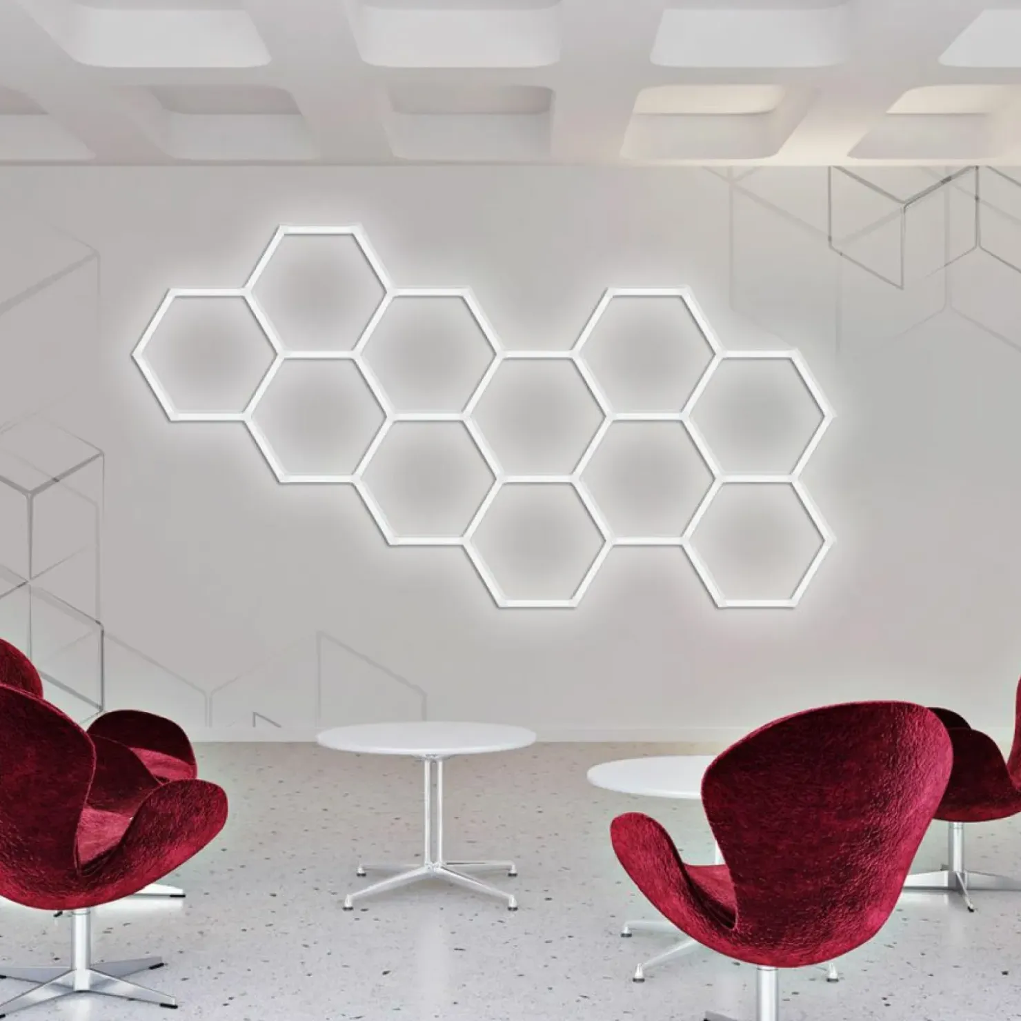 Lampa LED na sufit i ścianę LP-0109/2C 4K GEOMETRIC SYSTEM | Kaja*Sklep Kaja Sale