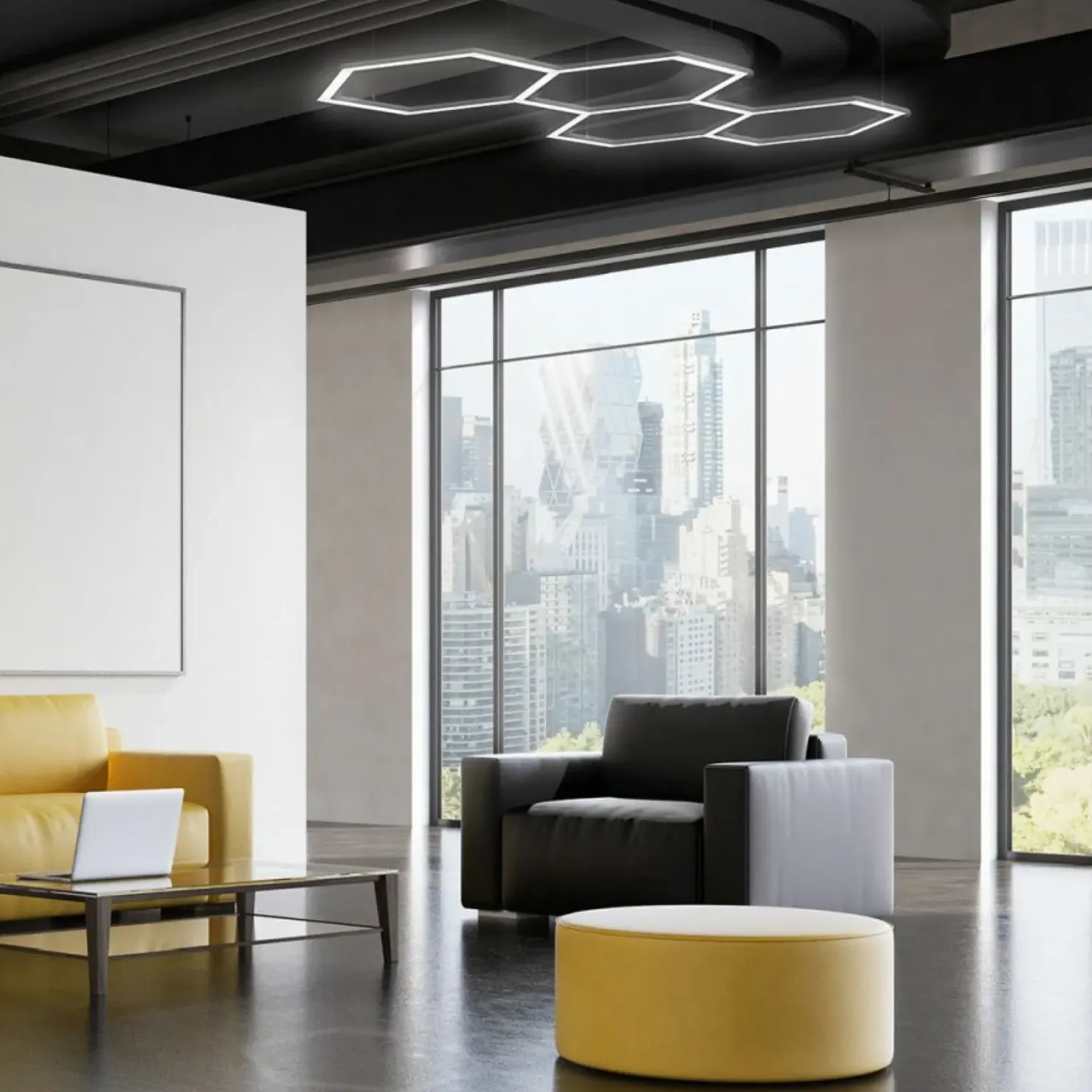 Lampa LED na sufit i ścianę LP-0109/2C 4K GEOMETRIC SYSTEM | Kaja*Sklep Kaja Sale
