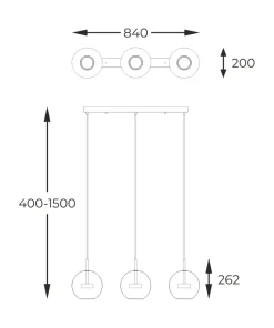 Clearance Sklep Kaja Lampa LED o klasycznym kształcie P0428-03J-B5AC ENCELADUS | Kaja