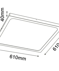 Lampa LED z neutralnym światłem 61x61cm 4000K ANT 1059 HIKA | Kaja*Sklep Kaja Online