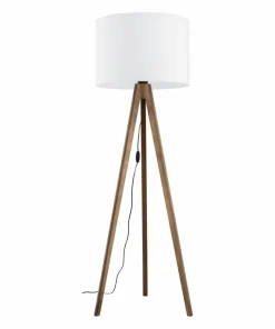 Lampa na ciemnych, drewnianych nogach TK 16003 GRAND ORZECH | Kaja*Sklep Kaja Discount