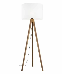 Lampa na ciemnych, drewnianych nogach TK 16003 GRAND ORZECH | Kaja*Sklep Kaja Discount