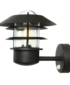 Lampa naścienna z czujnikiem ruchu HELSINGOR-PIR-BK z serii HELSINGOR*Sklep Kaja Best