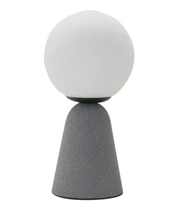 Lampa nocna z betonu z mlecznym kloszem AZ3463 NEWTON | Kaja*Sklep Kaja Fashion