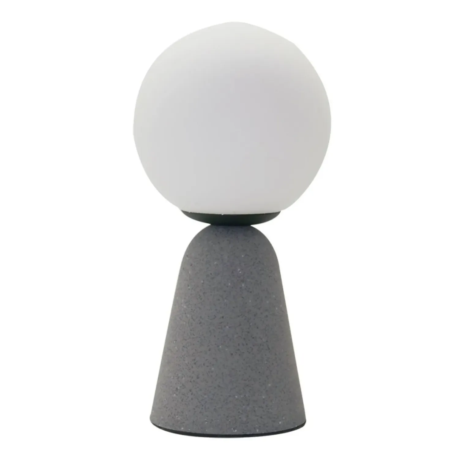 Lampa nocna z betonu z mlecznym kloszem AZ3463 NEWTON | Kaja*Sklep Kaja Fashion