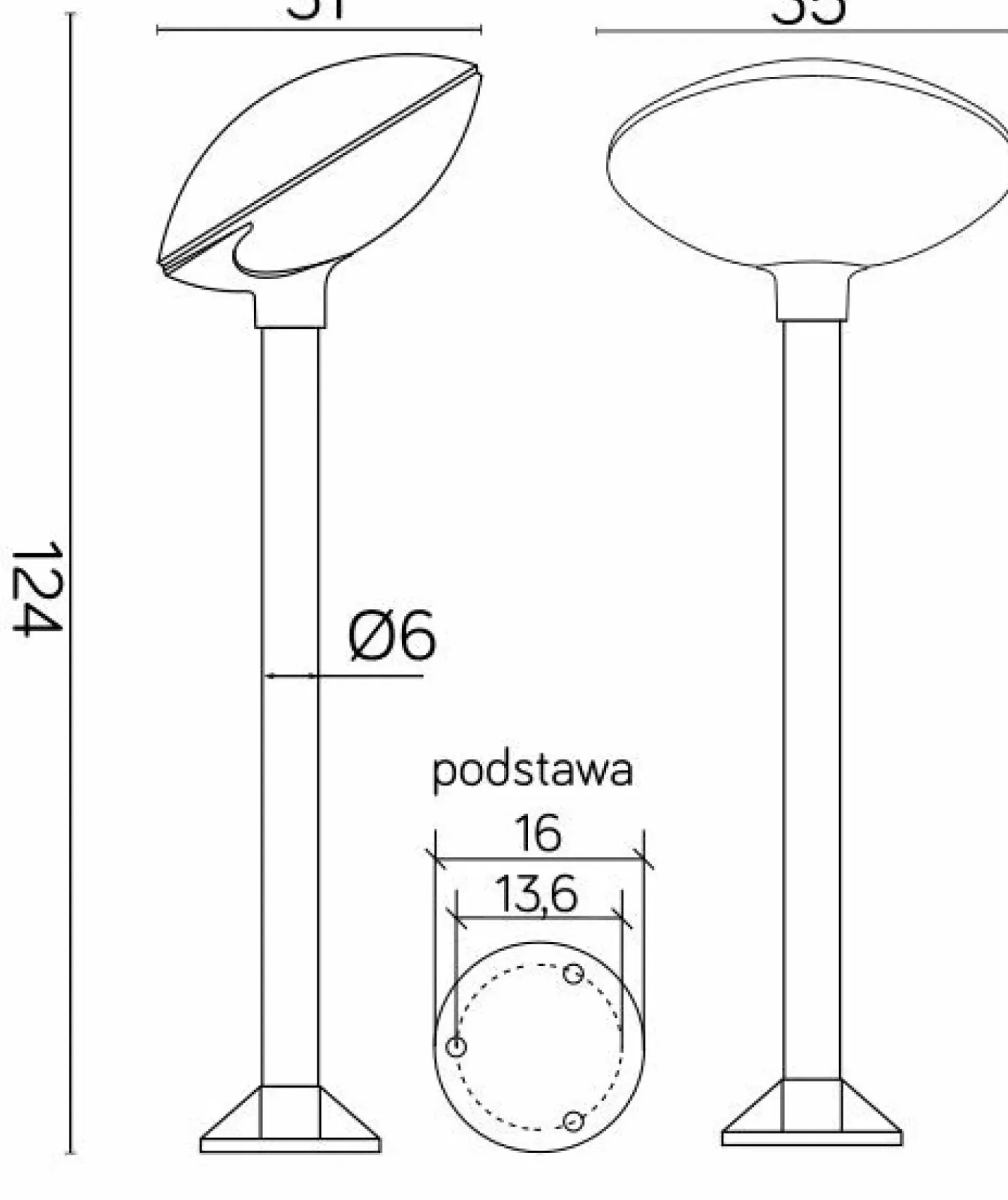 Lampa ogrodowa do oświetlenia podjazdu, gwint E27 TAO 2 z serii TAO | Kaja Oświe*Sklep Kaja Flash Sale