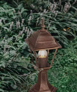 Lampa ogrodowa K-5019S/N - czarno-złoty*Sklep Kaja Cheap