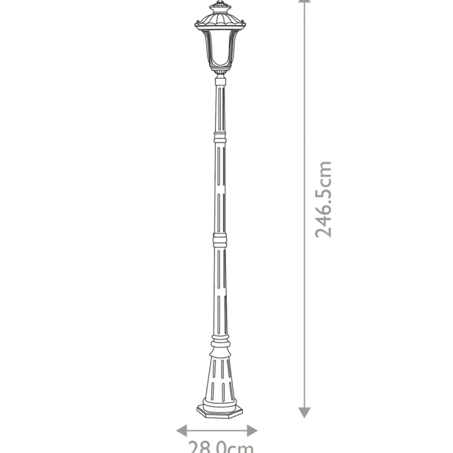 Lampa ogrodowa, latarnia, czarna CC5-M-BK z serii CHICAGO*Sklep Kaja Fashion
