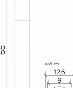 Lampa ogrodowa o klasycznym wyglądzie ST 022-650 BL z serii INOX | Kaja Oświetle*Sklep Kaja Cheap