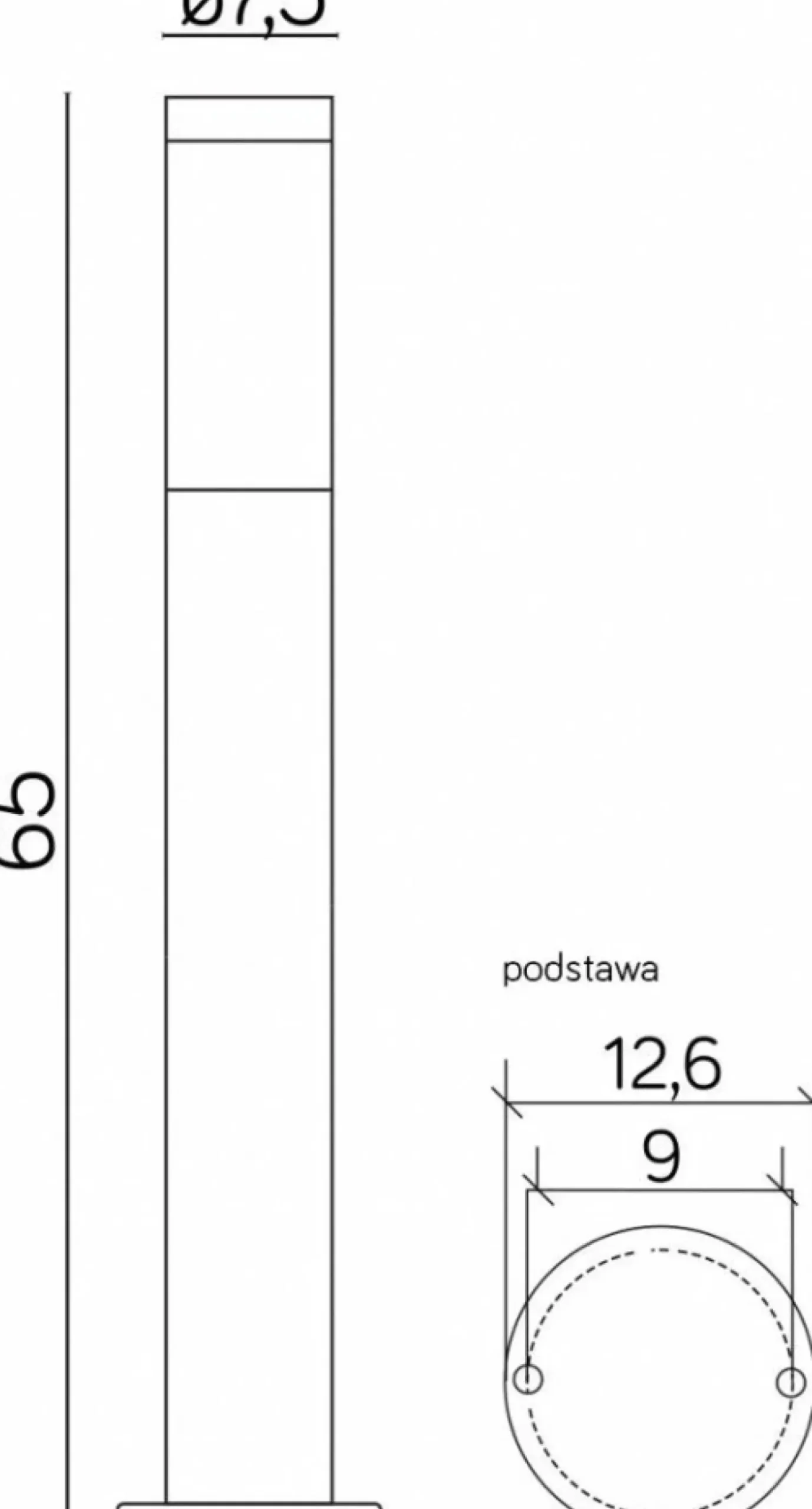 Lampa ogrodowa o klasycznym wyglądzie ST 022-650 BL z serii INOX | Kaja Oświetle*Sklep Kaja Cheap