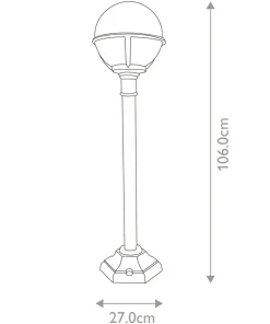 Lampa ogrodowa stojąca, czarna GLENBEIGH-PILLAR z serii GLENBEIGH*Sklep Kaja Flash Sale
