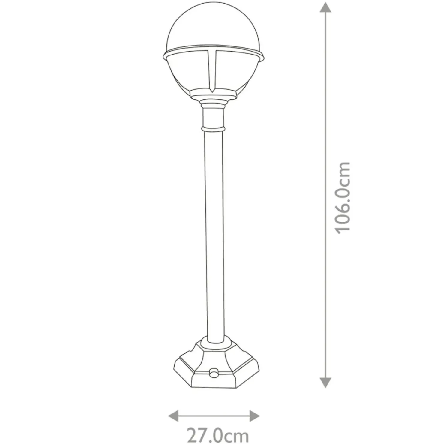 Lampa ogrodowa stojąca, czarna GLENBEIGH-PILLAR z serii GLENBEIGH*Sklep Kaja Flash Sale