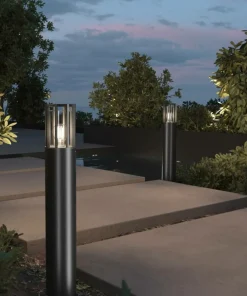 Lampa ogrodowa stojąca, czarny kolor O453FL-01GF z serii BARREL*Sklep Kaja Hot