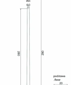 Lampa ogrodowa stojąca, latarnia, wbudowany LED TN-2900 z serii TYTAN | Kaja Ośw*Sklep Kaja Outlet