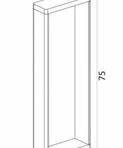 Lampa ogrodowa stojąca LED, kolor czarny popiel FLS-750 z serii FORM | Kaja Oświ*Sklep Kaja Cheap