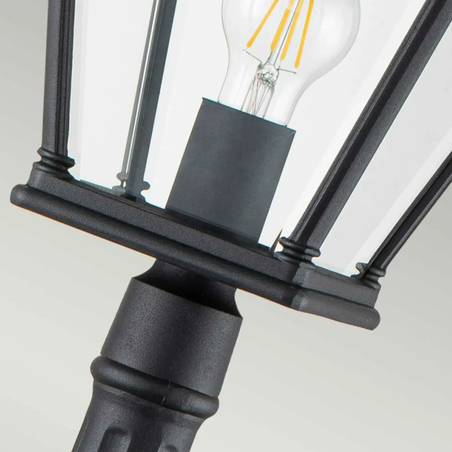 Lampa ogrodowa, stojąca, metrowa BAYVIEW-4M-BK z serii BAYVIEW*Sklep Kaja Clearance
