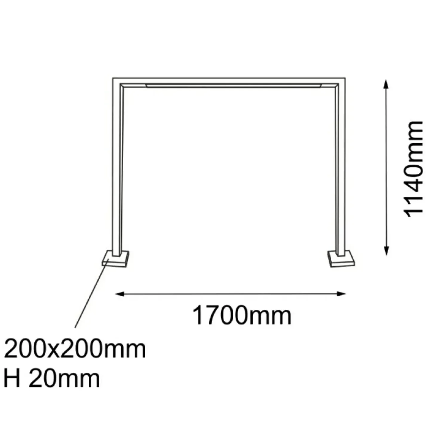 Lampa ogrodowa stojąca ramka 114cm ANT 9937 TAKETA | Kaja Oświetlenie*Sklep Kaja Online