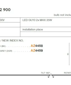 Lampa ogrodowa stojąca regulowane ramiona AZ4459 ROLF | Kaja*Sklep Kaja Cheap