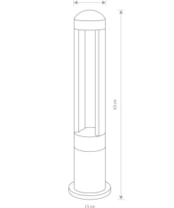 Lampa ogrodowa stojąca, zintegrowany LED 9507 | Kaja Oświetlenie*Sklep Kaja Best