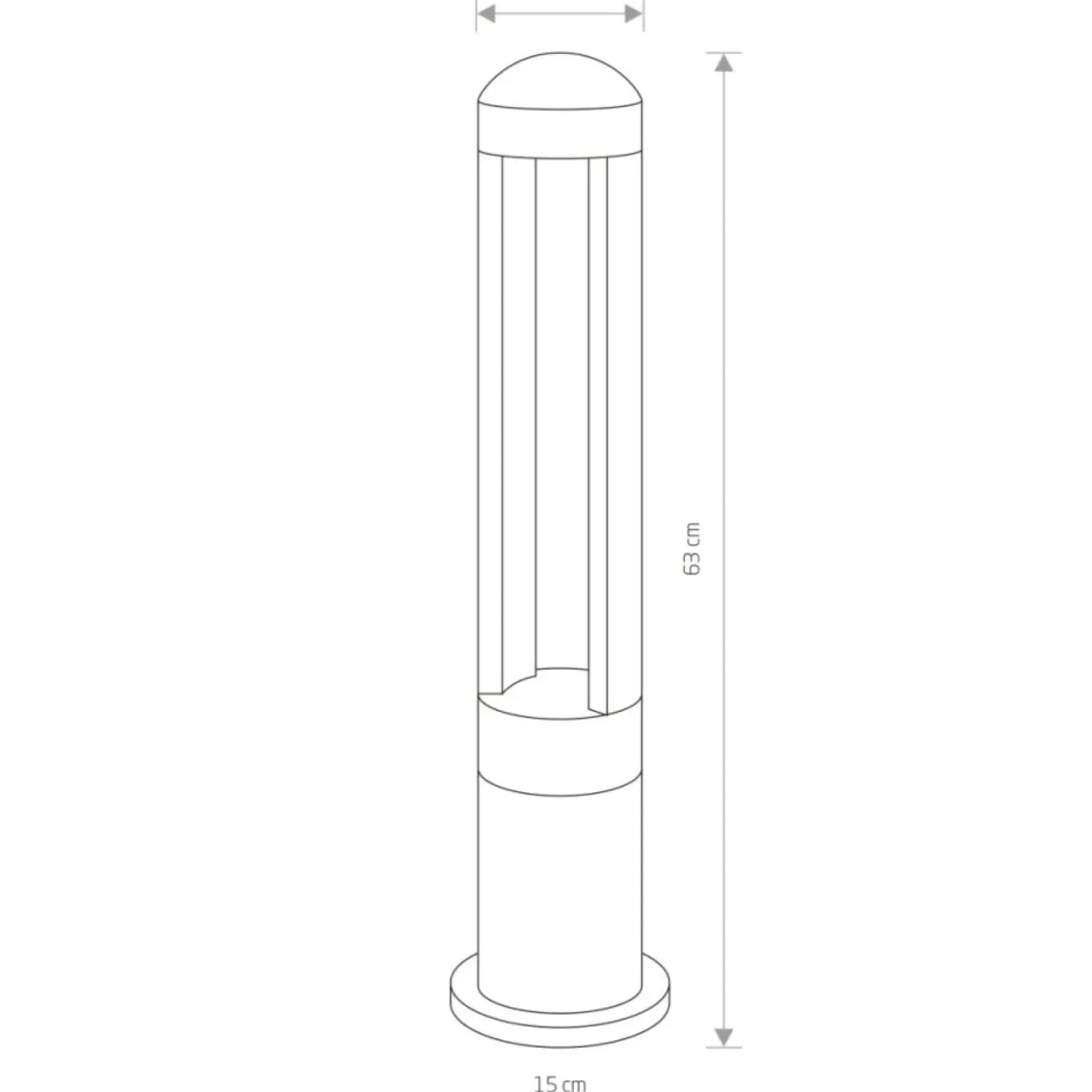 Lampa ogrodowa stojąca, zintegrowany LED 9507 | Kaja Oświetlenie*Sklep Kaja Best