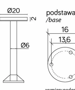 Lampa ogrodowa, słupek z wbudowanym LED-em RO-550 z serii RONDO | Kaja Oświetlen*Sklep Kaja Store