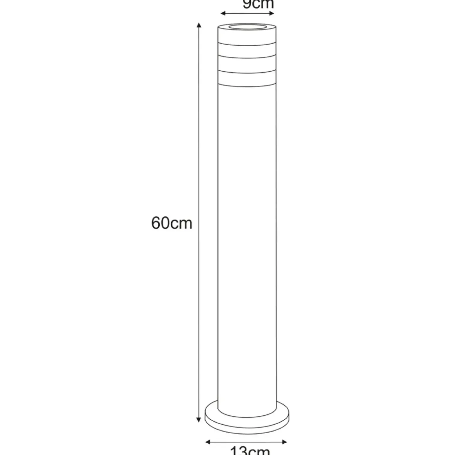 Lampa ogrodowa w m kolorze, duży gwint K-8206 z serii SOLIN*Sklep Kaja Outlet