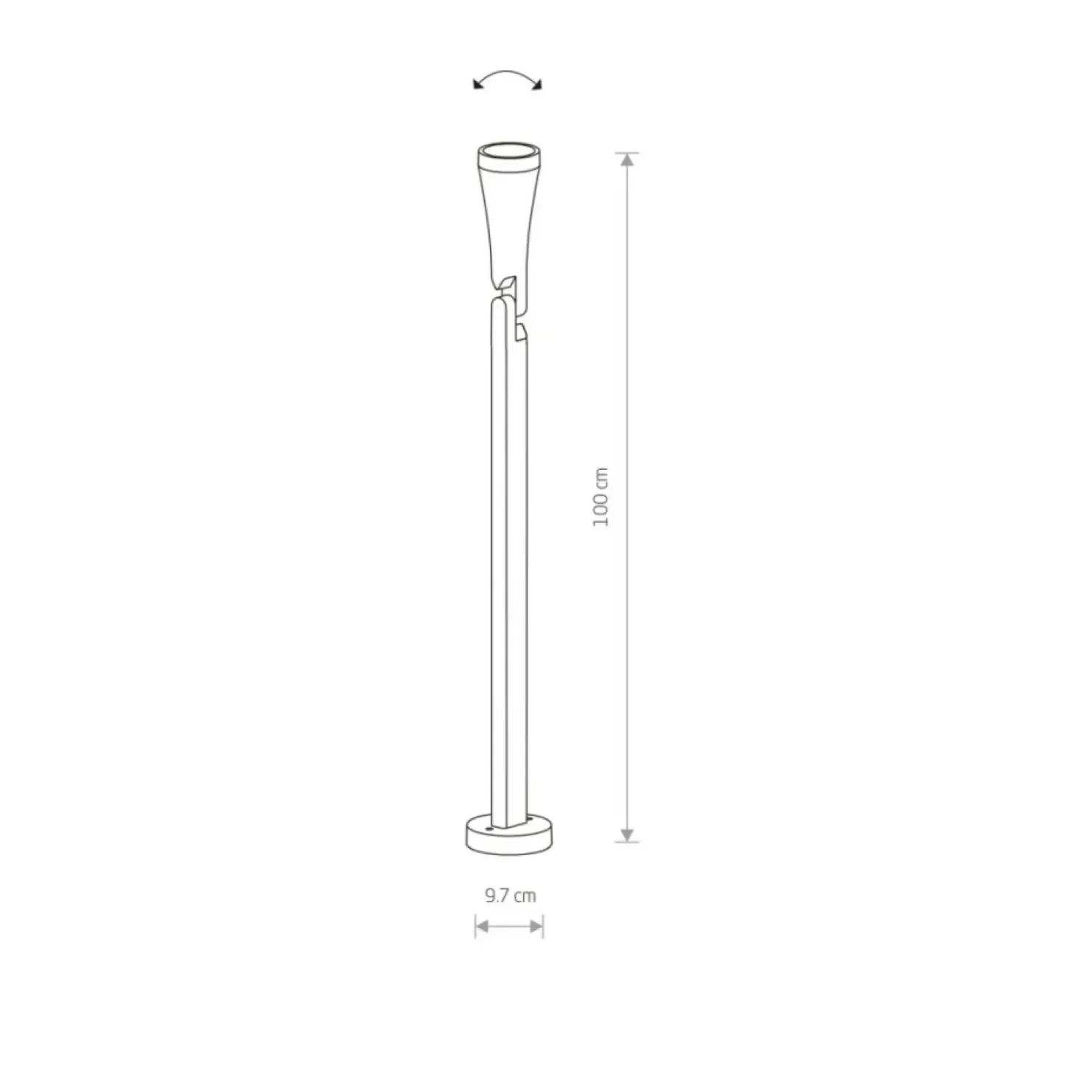 Lampa ogrodowa z regulowanym kątem świecenia 9563 | Kaja Oświetlenie*Sklep Kaja Store