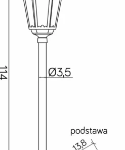 Lampa ogrodowa zachowana w nurcie retro K 5002/2 z serii RETRO CLASSIC | Kaja Oś*Sklep Kaja Cheap