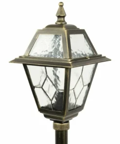 Lampa ogrodowa ze szłem witrażowym K 5002/2/N z serii WITRAŻ | Kaja Oświetlenie*Sklep Kaja Cheap