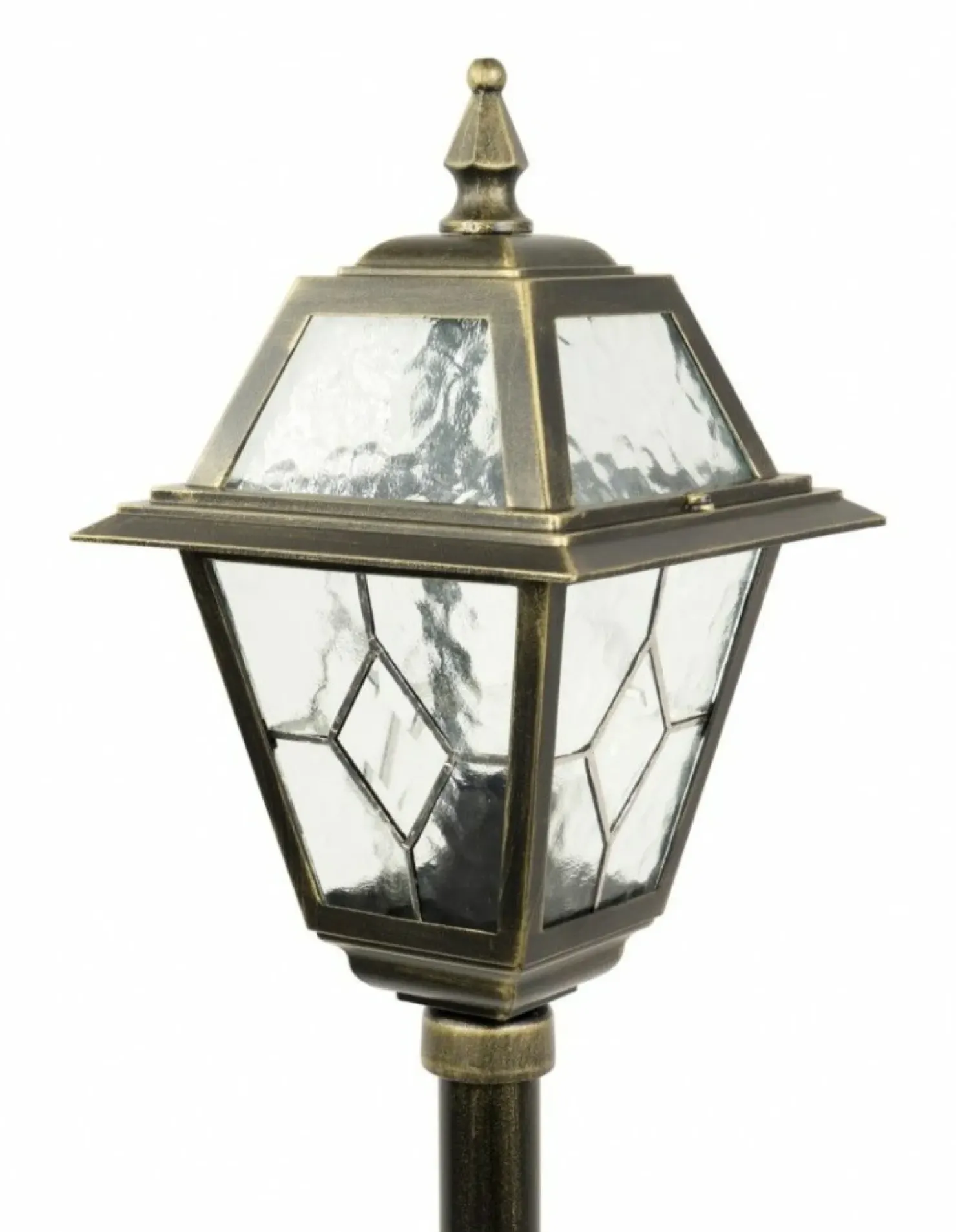 Lampa ogrodowa ze szłem witrażowym K 5002/2/N z serii WITRAŻ | Kaja Oświetlenie*Sklep Kaja Cheap