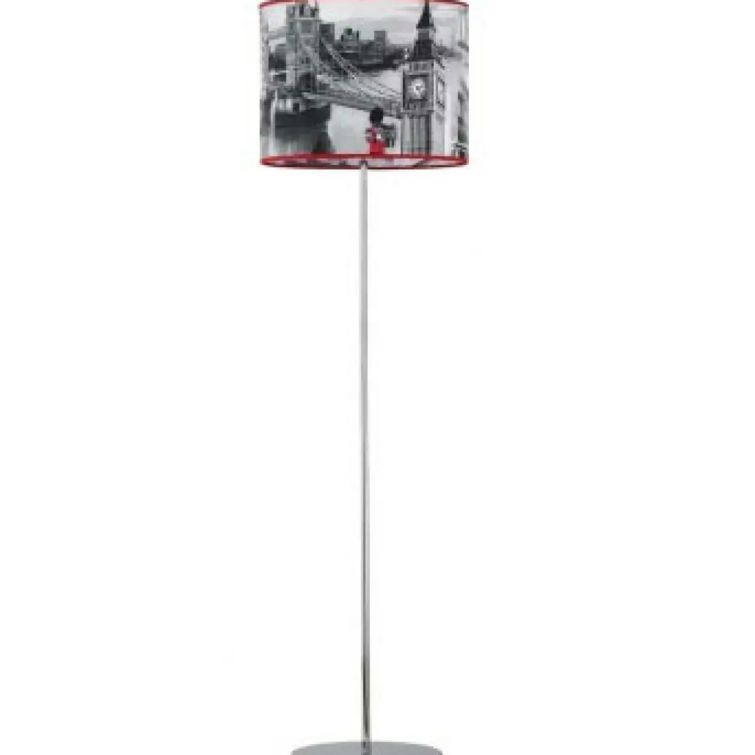 Lampa podłogowa chrom z abażurem AL 20829 BRYTANIC | Kaja Oświetlenie*Sklep Kaja Online