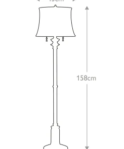 Lampa podłogowa, ciepły mosiądz FE-STATEROOM-FL-BB z serii STATEROOM*Sklep Kaja Hot
