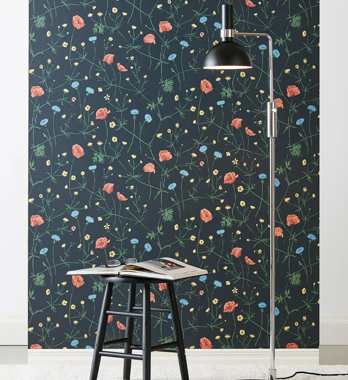 Lampa podłogowa czarny klosz i ściemniacz 106857 | Kaja Oświetlenie*Sklep Kaja Store
