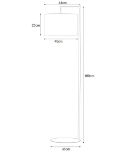Lampa podłogowa do stylowego salonu K-4333 SIMONE WHITE | Kaja*Sklep Kaja Discount