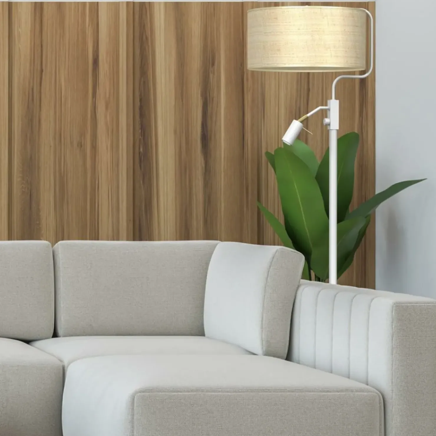 Lampa podłogowa do sypialni, z abażurem MLP7492 z serii MARSHALL | Kaja Oświetle*Sklep Kaja Sale