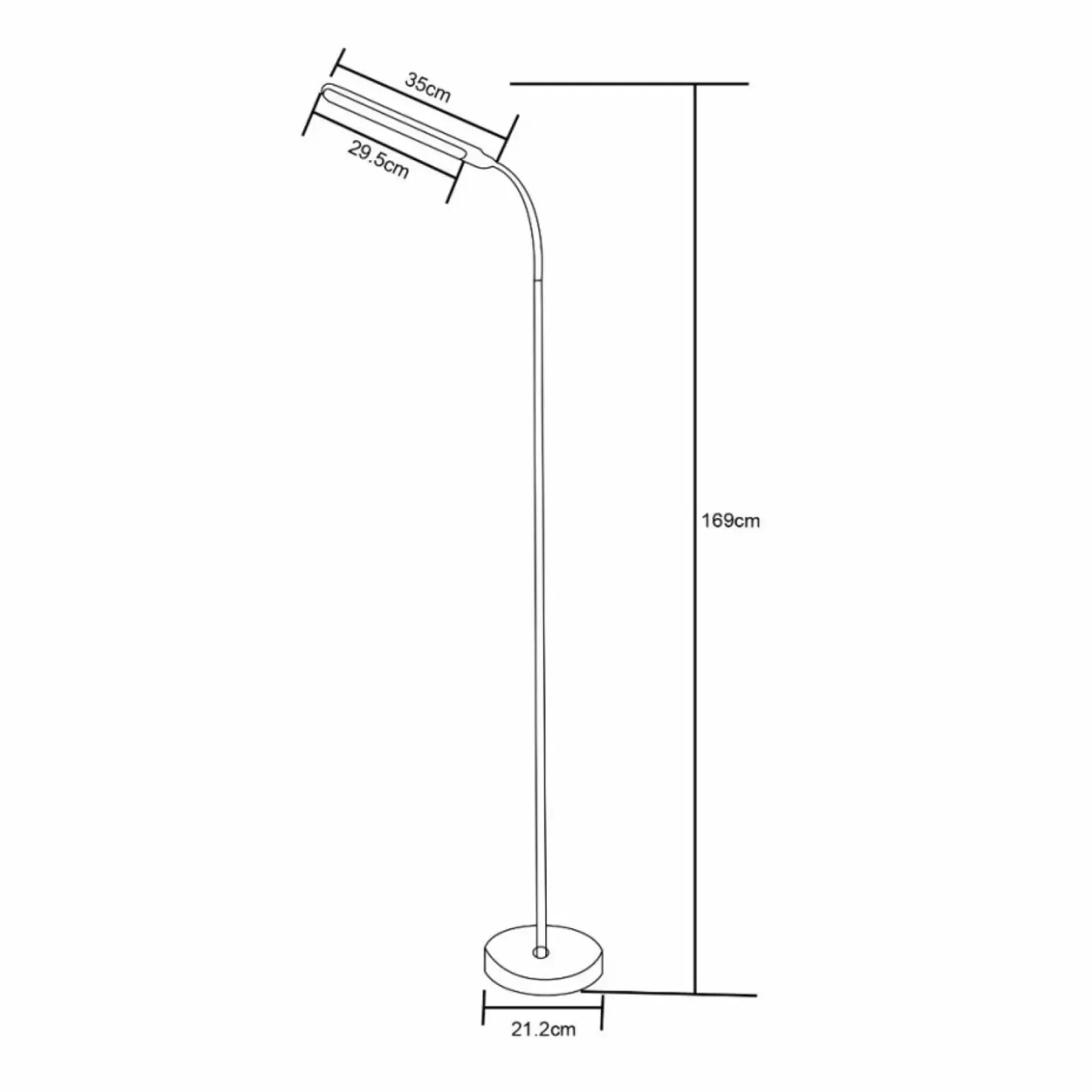 Lampa podłogowa LED w białym kolorze ZM SM-605-WH PODŁOGOWA | Kaja*Sklep Kaja Best Sale