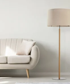 Lampa podłogowa na drewnianej nodze TK 5199 DEVA | Kaja Oświetlenie*Sklep Kaja Shop