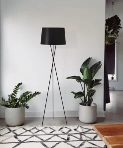 Lampa podłogowa prosty trójnóg K-4353 REMI BLACK | Kaja Oświetlenie*Sklep Kaja New