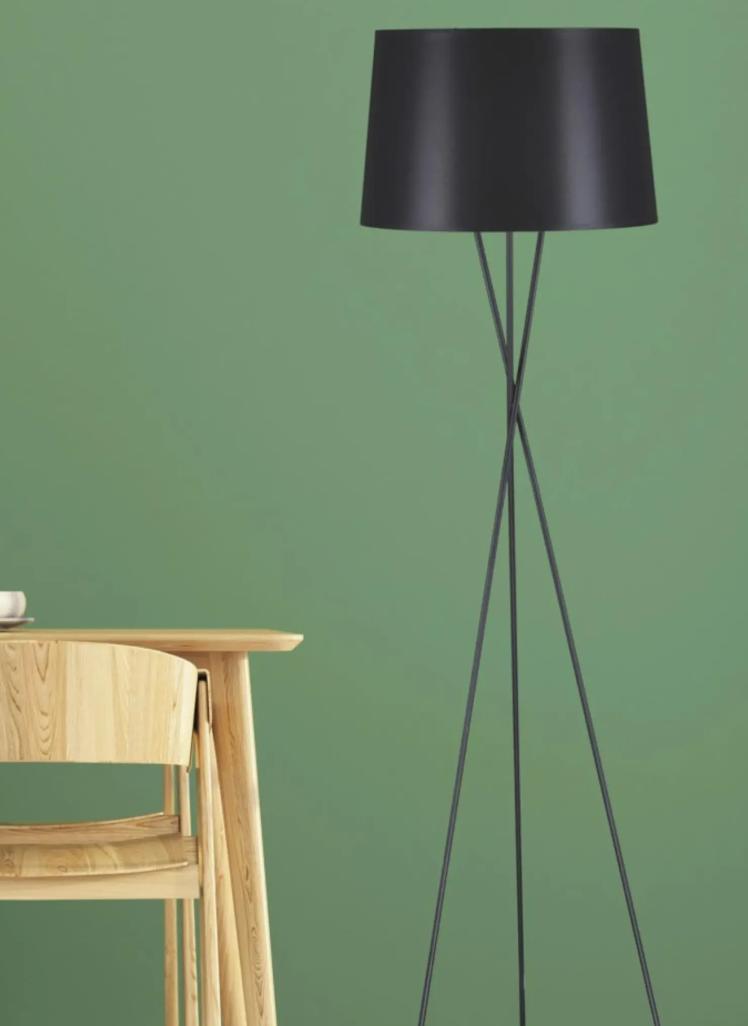 Lampa podłogowa prosty trójnóg K-4353 REMI BLACK | Kaja Oświetlenie*Sklep Kaja New
