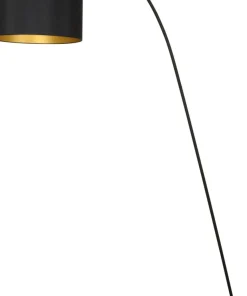Lampa podłogowa łuk z czarno-m abażurem 4963 ALICE | Kaja*Sklep Kaja Cheap