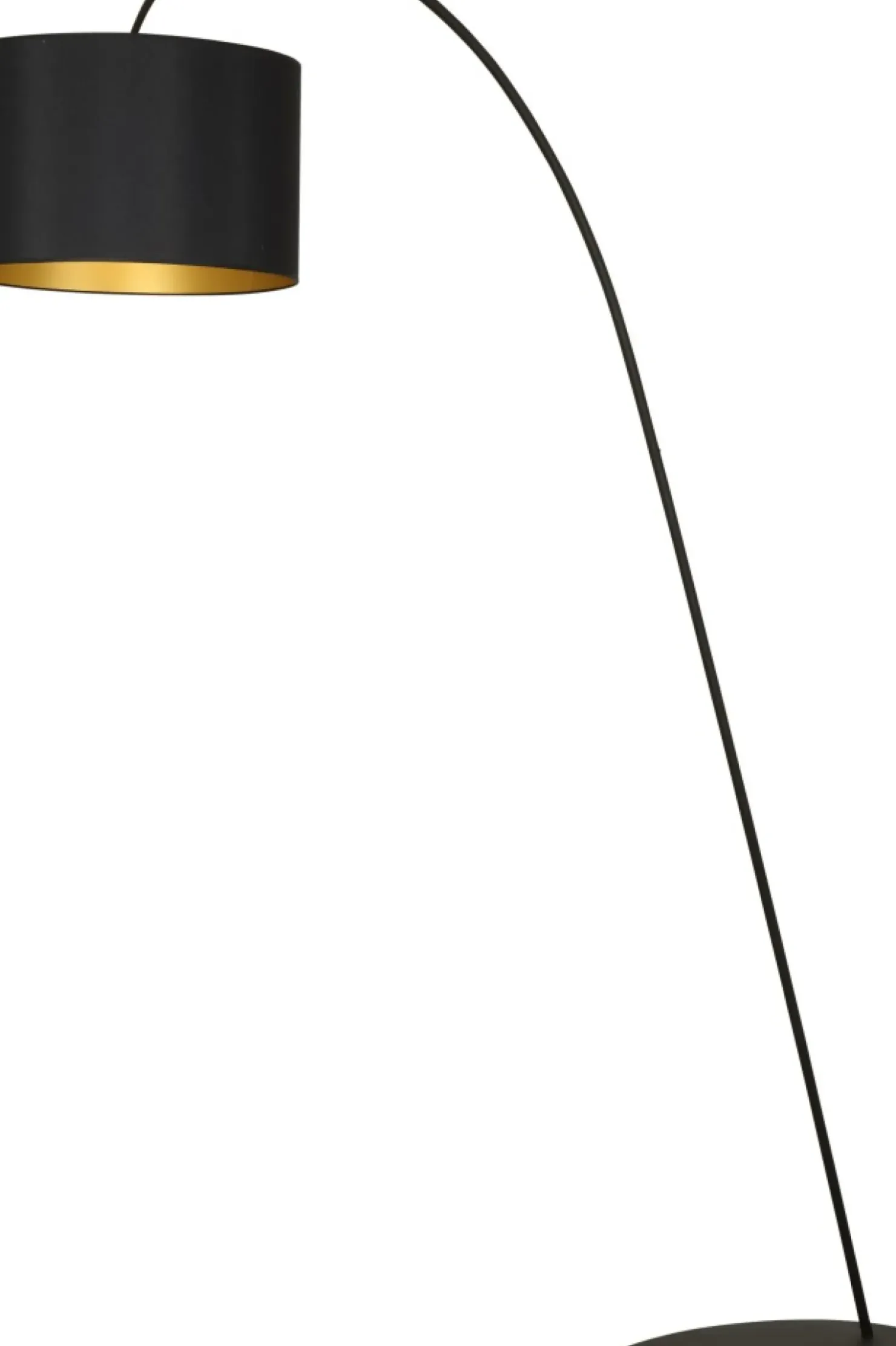 Lampa podłogowa łuk z czarno-m abażurem 4963 ALICE | Kaja*Sklep Kaja Cheap