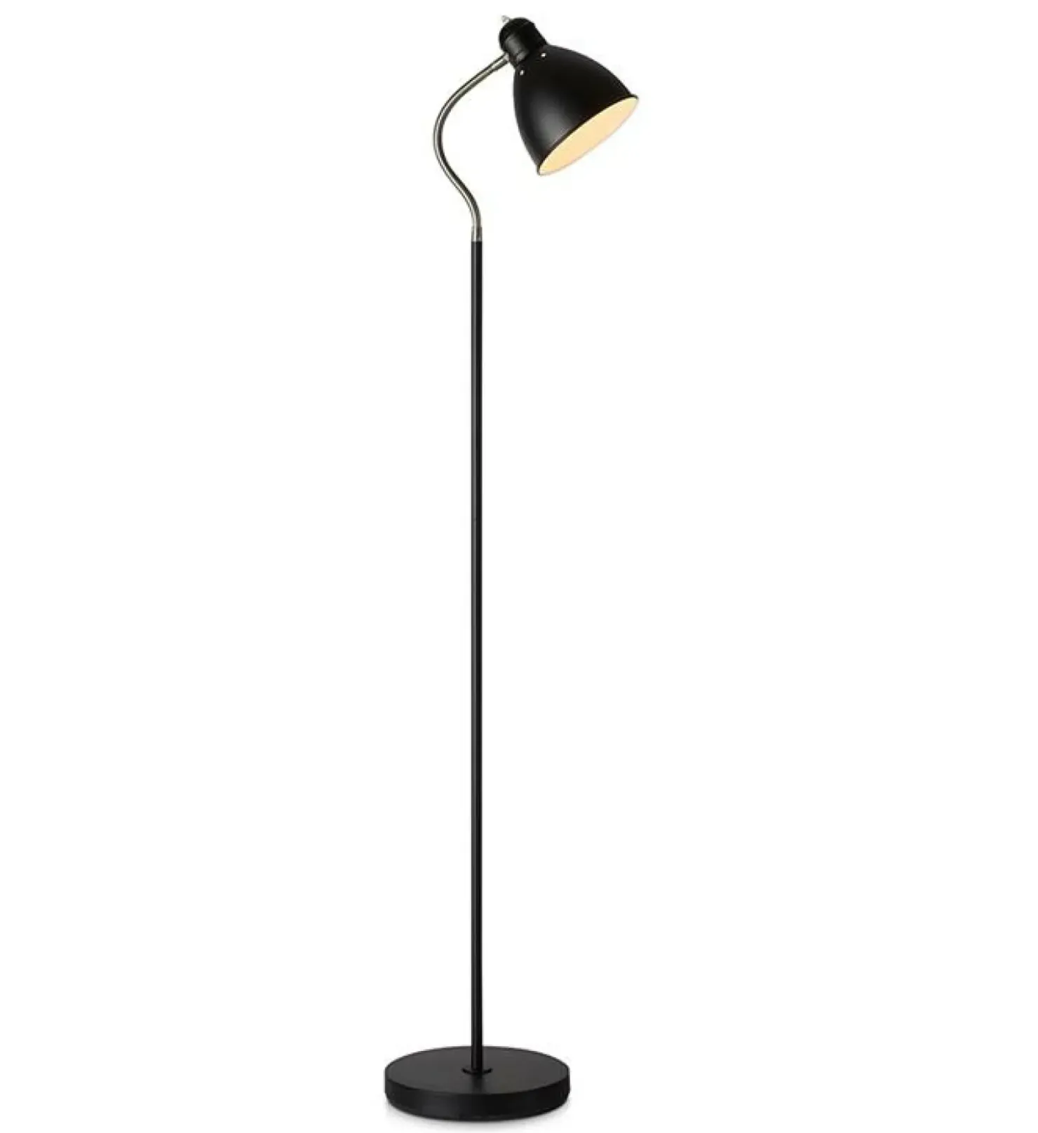 Lampa podłogowa w czarnym kolorze z kloszem 108016 | Kaja Oświetlenie*Sklep Kaja Outlet