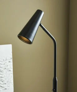 Lampa podłogowa w kolorze czarnym z kloszem 108206 | Kaja Oświetlenie*Sklep Kaja Fashion