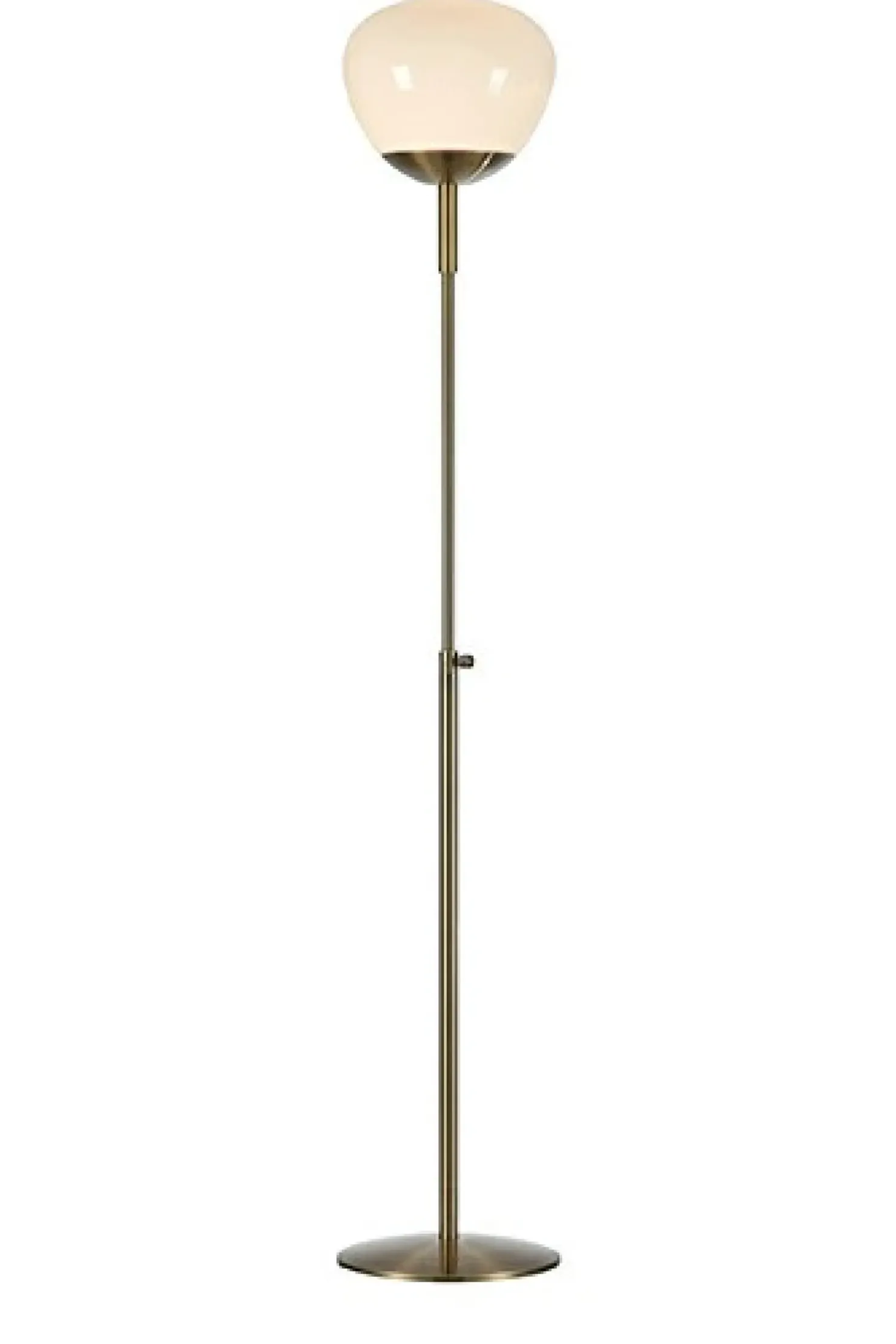 Lampa podłogowa w kolorze mosiądzu z kloszem 108277 | Kaja Oświetlenie*Sklep Kaja Best