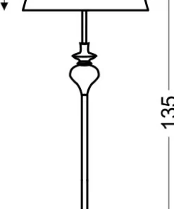 Lampa podłogowa w stylu glamour, do salonu 51-21420 z serii GILLENIA*Sklep Kaja Discount