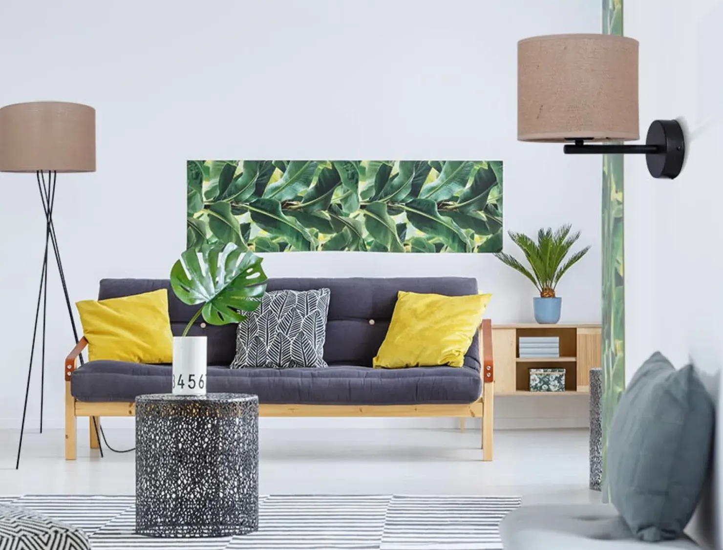 Lampa podłogowa z abażurem na trójnogu K-4379 | Kaja Oświetlenie*Sklep Kaja Store