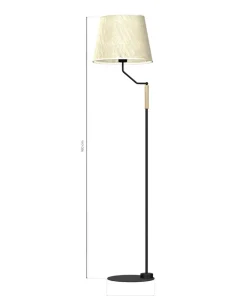 Lampa podłogowa z abażurem, dla czytelnika MLP7279 z serii ETNA | Kaja Oświetlen*Sklep Kaja Cheap